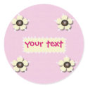 flowers and buttons sticker