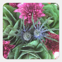 Flowers and Cabbages Sticker
