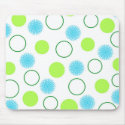 Flowers and circles - Mousepad by cycreation Flowers and circles - Mousepad