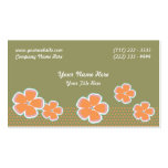 Flowers and Dots Business Card Template