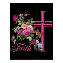 FLOWERS AND FAITH POSTCARDS
