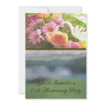 Flowers and Fog 50th Anniversary Custom Invite