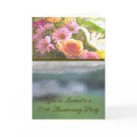 Flowers and Fog 70th Anniversary Greeting Card