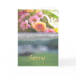 Flowers and Fog Sorry Greeting Cards