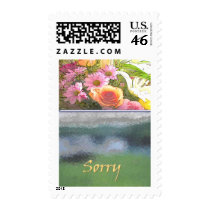 Flowers and Fog Sorry Stamp