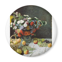 Flowers and fruit (1869) magnets