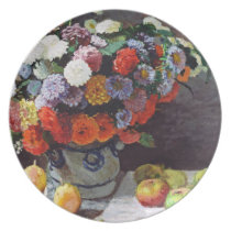 Flowers and Fruit by Claude Monet Plates
