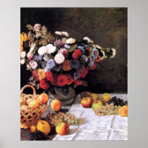 Flowers and Fruits by Claude Monet Posters