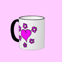 Flowers and Hearts Mug