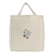 Flowers and Love embroidered bags