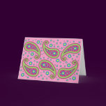 Flowers and Paisley Card