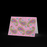 Flowers and Paisley Card
