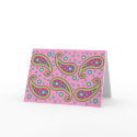 Flowers and Paisley Card