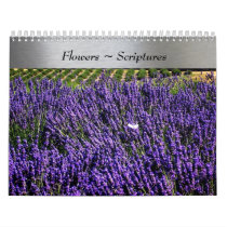 Flowers and Scriptures Any Year Calendar