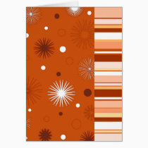 Flowers and stripes - Card
