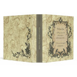 Flowers and Swirls Decorative Custom Binder