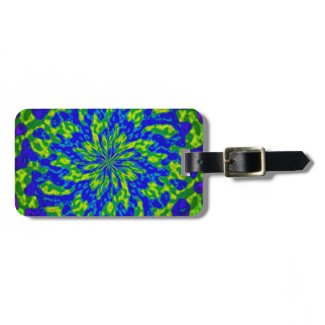 Flowers and Swirls Luggage Tags