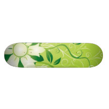 flowers_and_swirls patín personalizado