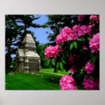 Flowers and Tomb Print