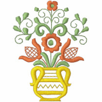 Flowers and Vase embroidered shirts by ZazzleEmbroidery Flowers and Vase embroidered shirts
