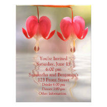 Flowers and Water Reflection invitations