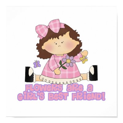 Flowers are a Girls Best Friend Poster Zazzle_print Flowers are a Girls Best Friend Poster Zazzle_print