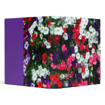 flowers 3 ring binder