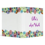 Flowers Vinyl Binder