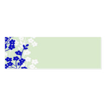 flowers blue white green business cards by trish1968 flowers blue white green business cards