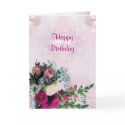 Flowers Bouquet Birthday Card by elenaind Flowers Bouquet Birthday Card