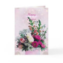 Flowers Bouquet Easter Card card