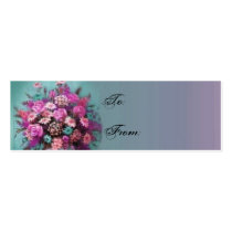 Flowers Bouquet Gift Tag profile cards