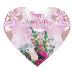 Flowers Bouquet - Mother's Day Heart Sticker