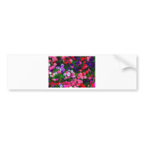 flowers bumper sticker