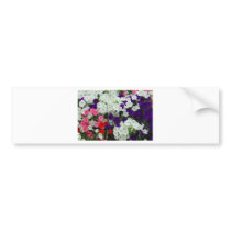 flowers bumper sticker