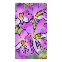 FLOWERS BUSINESS CARD TEMPLATE