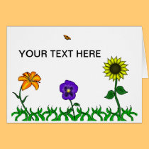 Flowers/butterfly Card cards