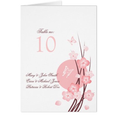 Wedding Party Table on Flowers Butterfly Wedding Party Table Place Card From Zazzle Com