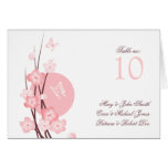 Flowers Butterfly Wedding Party Table Place Card