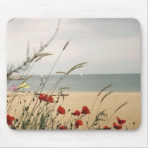 flowers by beach mousepads
