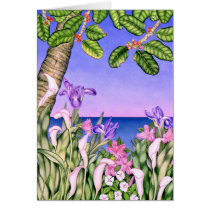 Flowers by the Sea Greeting Card