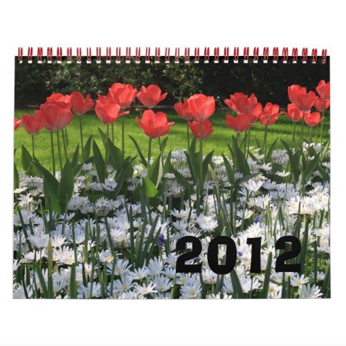 Flowers wall calendar 2012