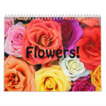 Flowers calender calendar