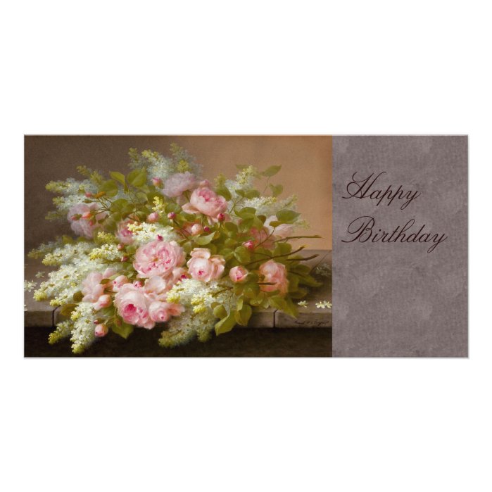 Flowers CC0167 Birthday Photo Card
