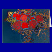 flowers colors inside siver & gold cards