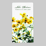 flowers labels