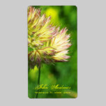 flowers labels