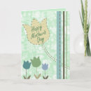 Flowers, Dots and Stripes Card - A beautiful flower design, great for a Mother's Day card! The perfect card for moms who love flovers!