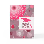 Flowers & Dots Graduation Thank You Card