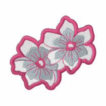 Flowers embroidered shirts